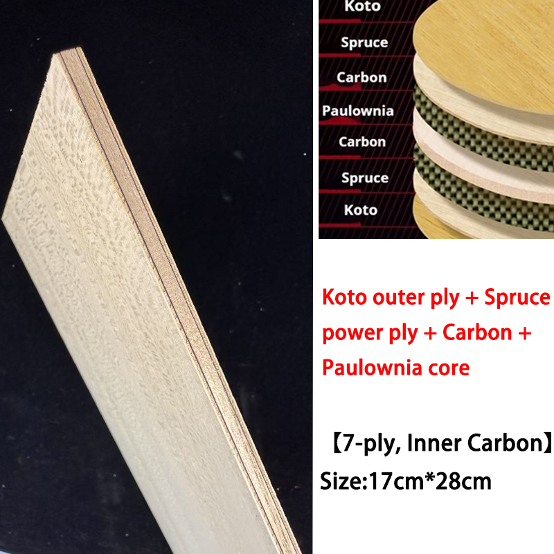Table Tennis Paddle Set - Koto DIY Bilah Tenis Meja Kayu