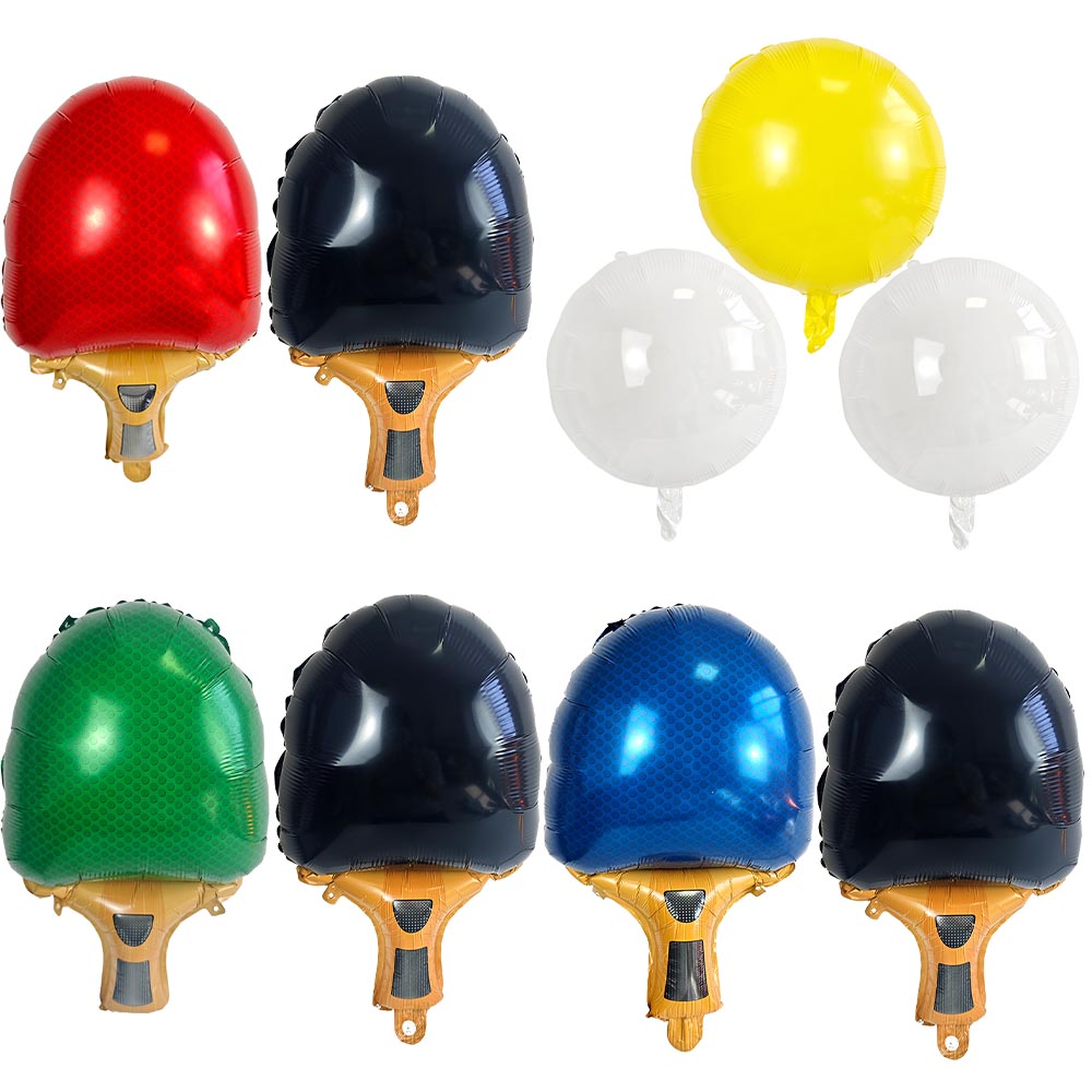 Table Tennis Paddle Set - Balon Foil Raket Tenis Meja Balon