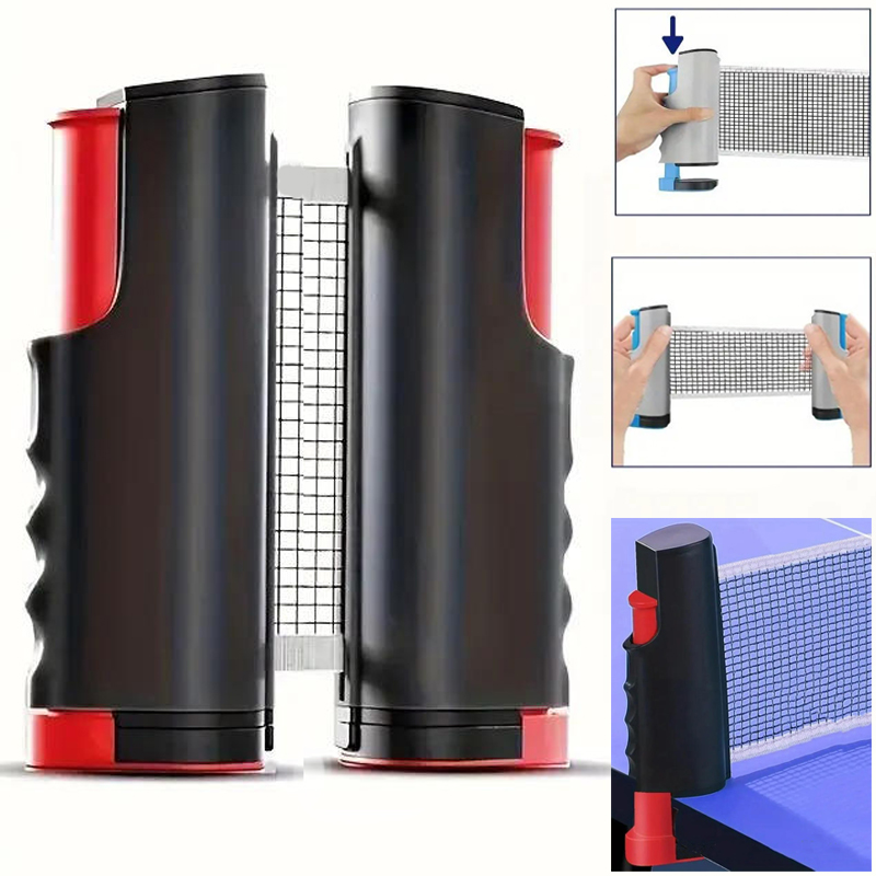 Table Tennis Net Set - Jaring Tenis Meja 2026, Rak Retraktil,