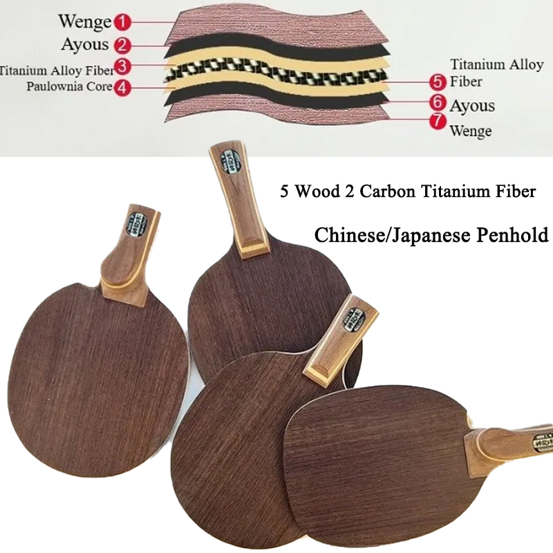 Table Tennis Japanese - Raket Tenis Meja Profesional Model Penhold