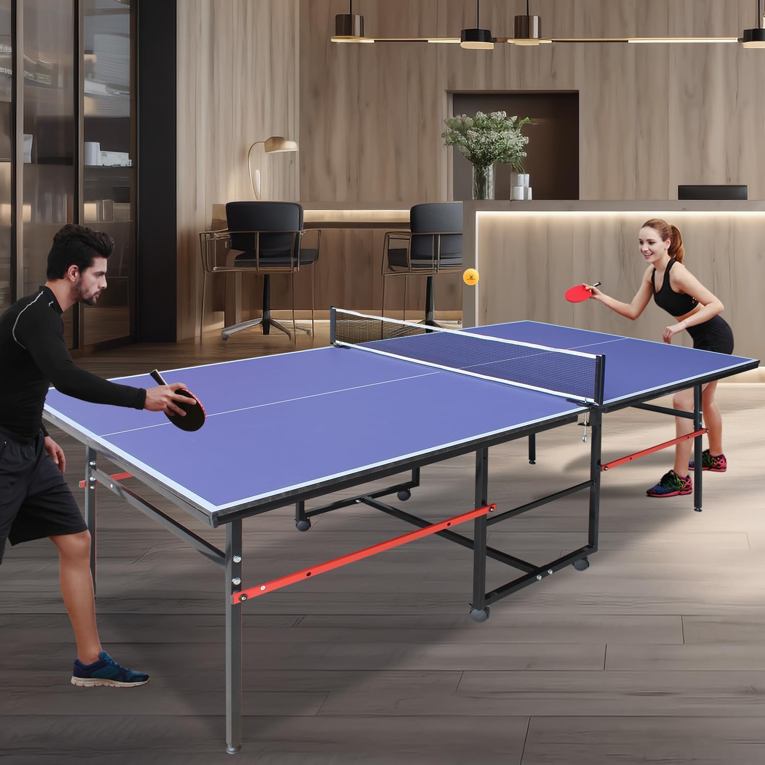 Meja Ping Pong Portabel 8 kaki - Table Tennis Net Set ulasan dan harga