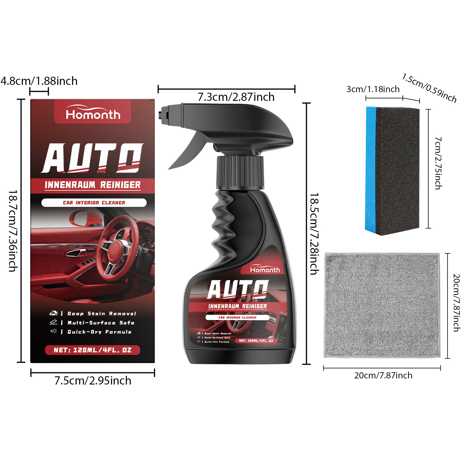 Paket Pembersih Interior Mobil - Rubber Cleaner Foam ulasan dan harga