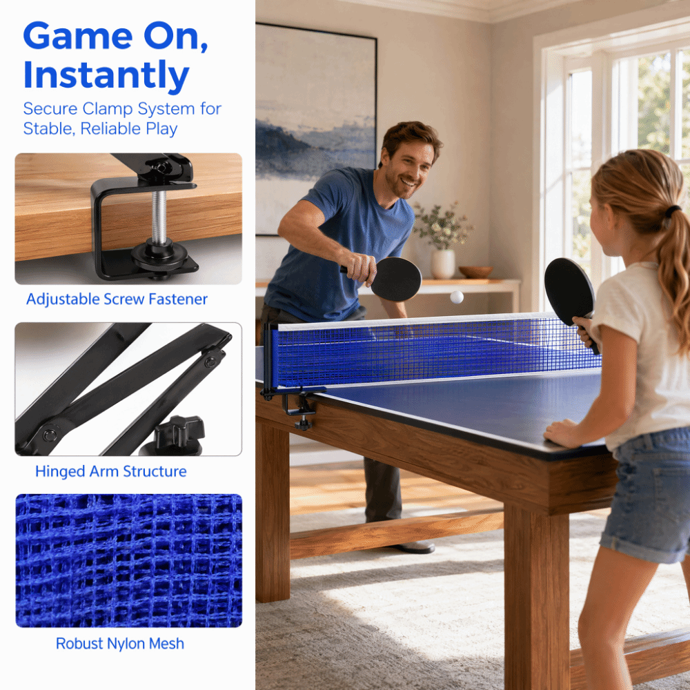 Jaring Tenis Meja Profesional  - Table Tennis Net Set ulasan dan harga