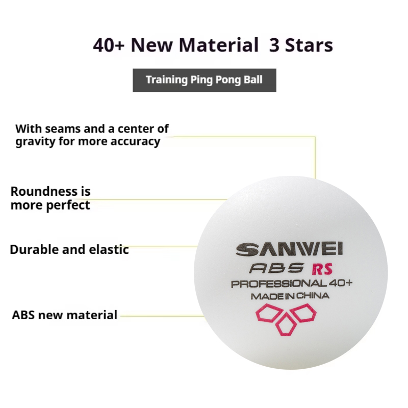 SANWEI RS40+ Bola Tenis Meja 3 - Table Tennis Spin ulasan dan harga