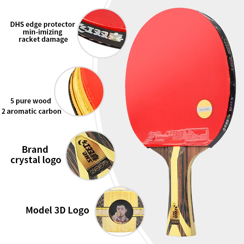 Raket Tenis Meja DHS 9002 Rake - Table Tennis Spin ulasan dan harga