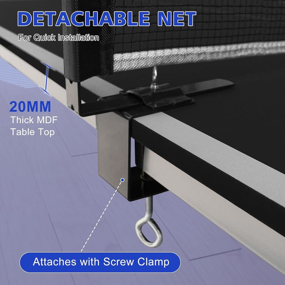 Set Meja Ping Pong Portabel Uk - Table Tennis Net Set ulasan dan harga